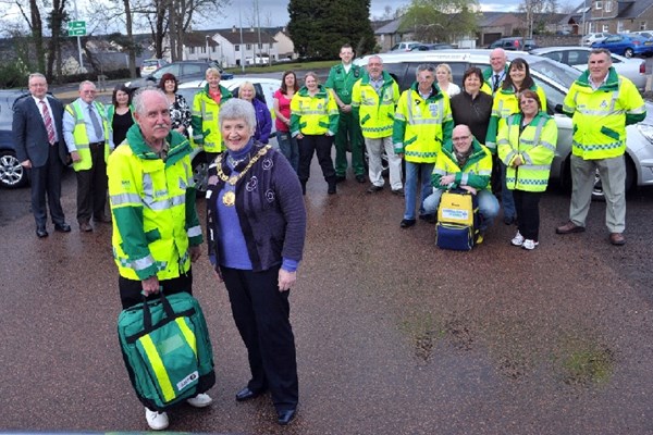 St John Scotland Community First Responders, Angus and Dundee, April 2012. Photograph courtesy of DC Thomson